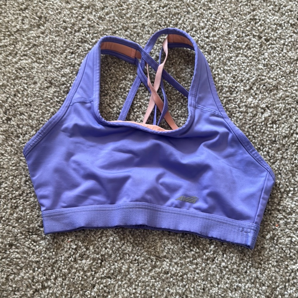 Women's Purple Sports Swim Top